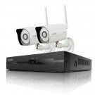 4 Channel 720P NVR with 2 Indoor Dome WiFi Network IP Cameras