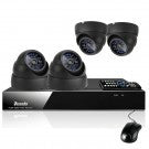 4CH 960H P2P Security DVR System & 4 600TVL Sony CCD Cameras with 1TB HDD
