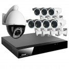 8 CH All-in-One 720P NVR System 1TB Hard Drive with 8 IP Cameras