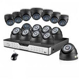 16 Channel DVR Recorder System 700TVL Surveillance Security Camera Kit 2TB