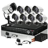 16CH H.264 960H DVR Security System with 8 700TVL Camera & 1TB HD