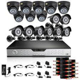 16CH CCTV Security System 1TB HDD & 16 600TVL Hi-Reso Cameras