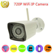 720P Wireless Bullet IP Camera w/ 65ft IR Night Vision