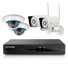 4 Channel 720P NVR with 4 Outdoor Bullet WiFi Network IP Cameras & 1TB HDD